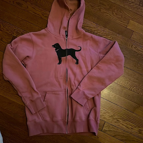Black Dog kids hooded sweatshirt pink size large